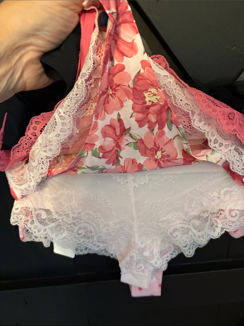 Marilyn Monroe Pink Floral & Polka Dot 5-Pack Cheeky Panties - Picture 6 of 11